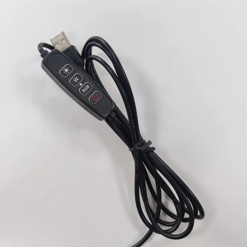 Source manufacturers supply 5-12VRGB colorful led soft light with matching controller switch line