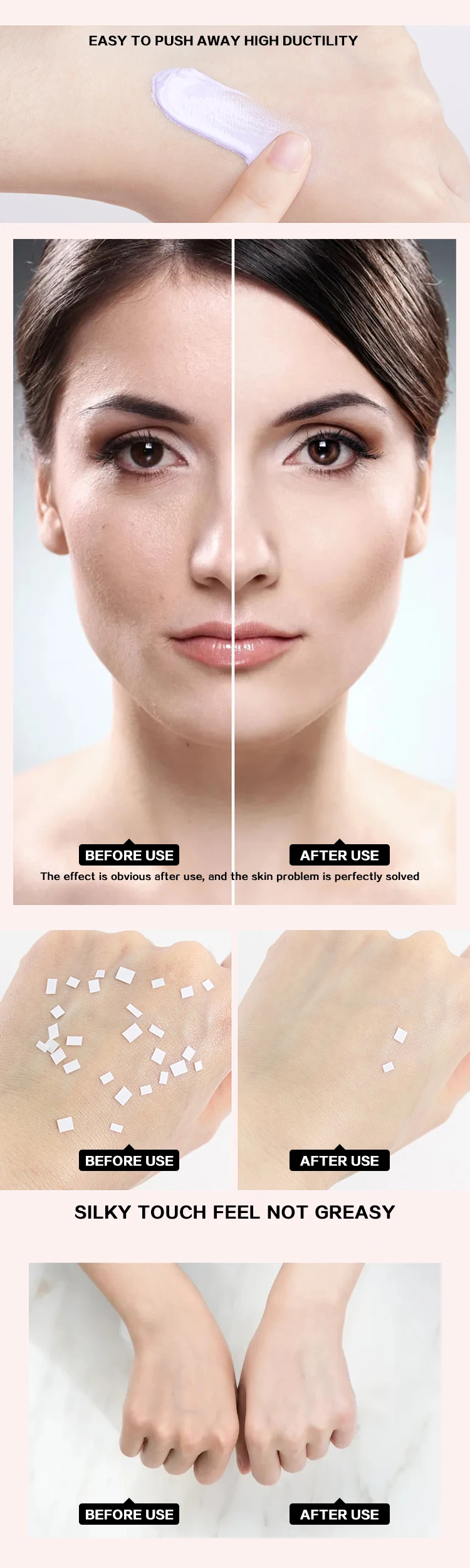 Multi-color makeup primer cream