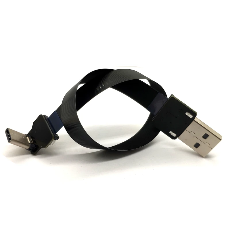 FFC Micro Mini Type C USB FPV Slim Thin Flat Soft flexible FPC charge AV out OTG Cable for FPV Brushless Handheld Gimbal xaja