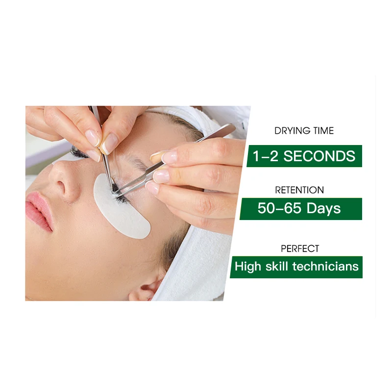 7/10ML Eyelash Glue Fast Drying Eyelashes Extension Glue Black Adhesive Retention 1.5-2 Months Long Last Lash Glue