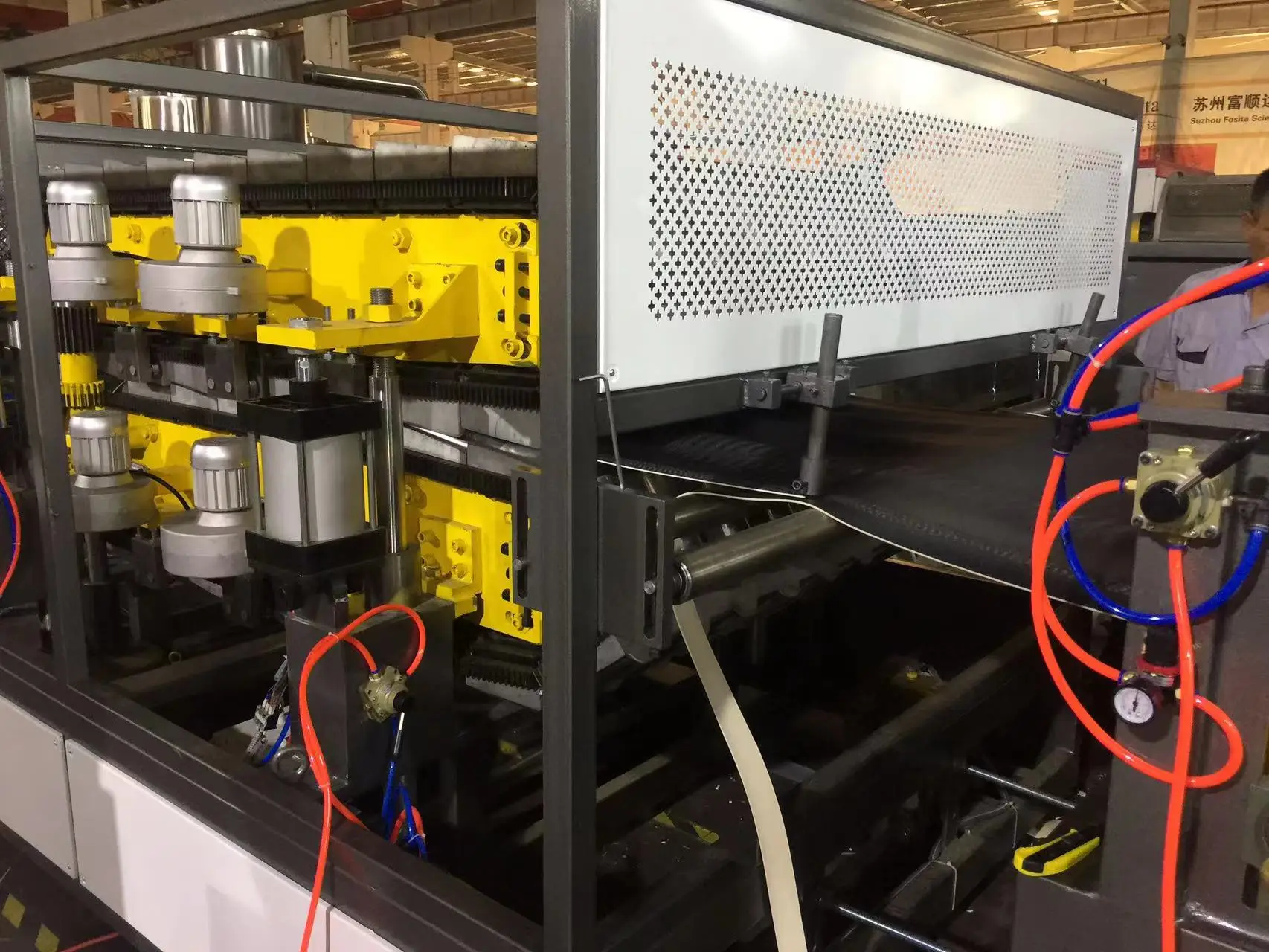 Fosita Plastic PVC ASA  Roof Tiles Extruder Extrusion Line Making Machine