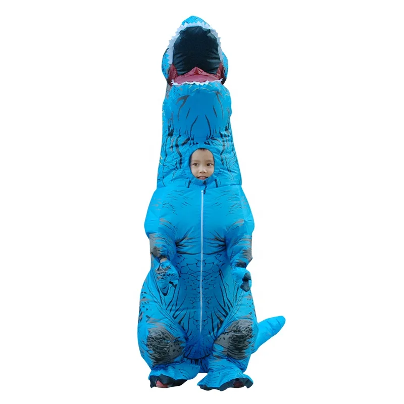 Горячая продажа надувной динозавр t rex Косплей Хэллоуин Удар вверх прогулки Рекс Динозавр талисман костюмы для взрослых детей
