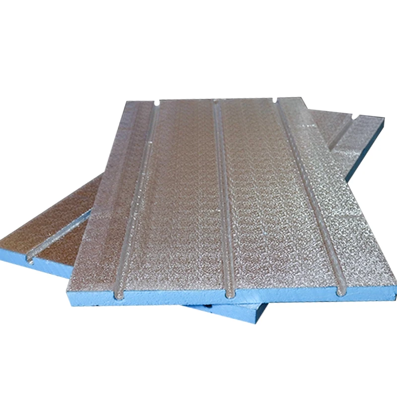 aluminum foil xps insulation board XPS Grooving Aluminum Floor Heating heat resistant insulation foam xpe foam heat insulation