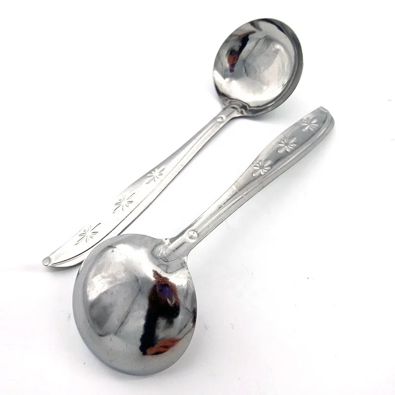 Chinese stainless steel hot pot soup spoon dinner spoon use for home restaurants coffee shop