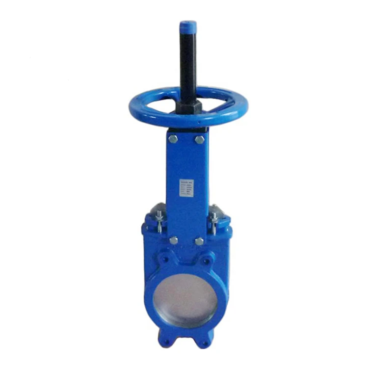 Ductile Cast Body One-Way Manual Knife Gate Valve for PN16 for General Application Acid Water Gas Oil