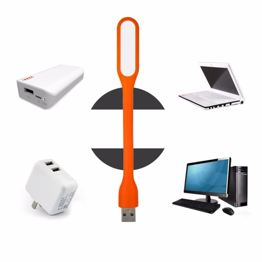 DC5V Mini USB LED Light Lamp Flexible Gooseneck Reading Light Portable USB Laptop Light for Laptop Keyboard Power Bank