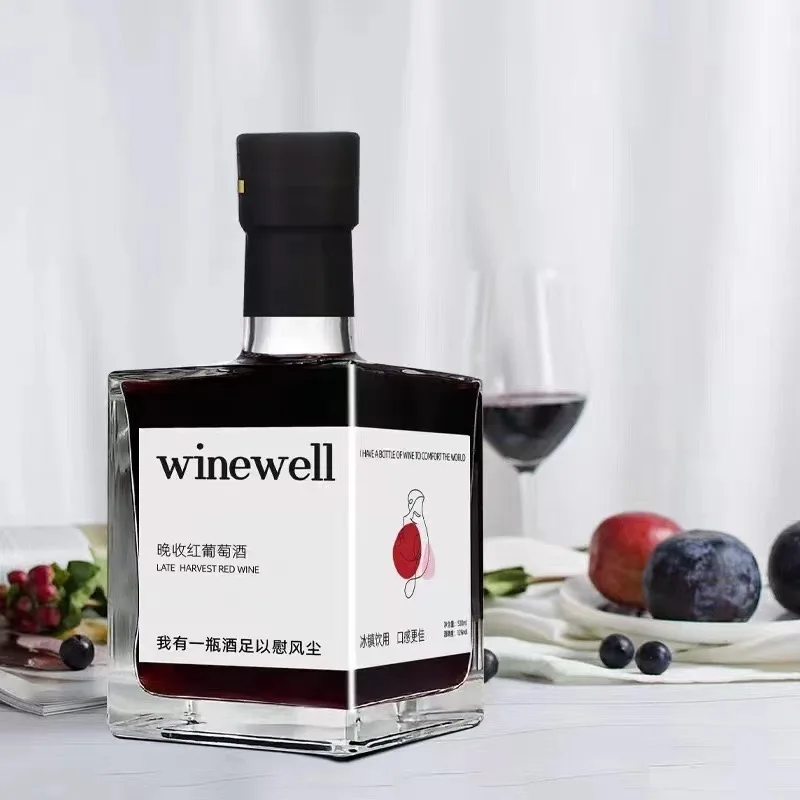 Wholesale Clear 250ml 500ml 750ml Square Empty Glass Wine Bottle Vodka Tequila Gin Bottle With Airtight Cork Cap