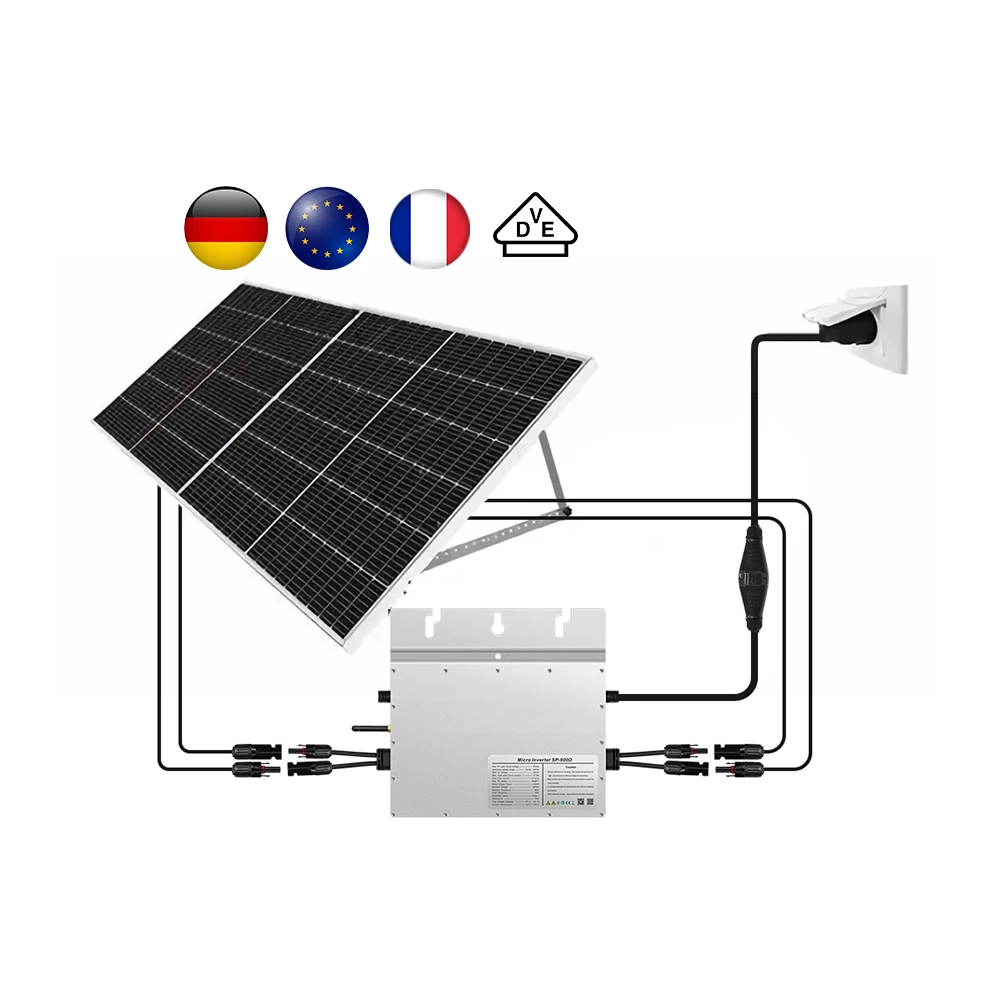 IP67 10 Year Warranty VDE Solar Micro Inverter 800W WiFi Remote Monitor Smart Garden Roof Panel Solar System Micro Inverter 800W