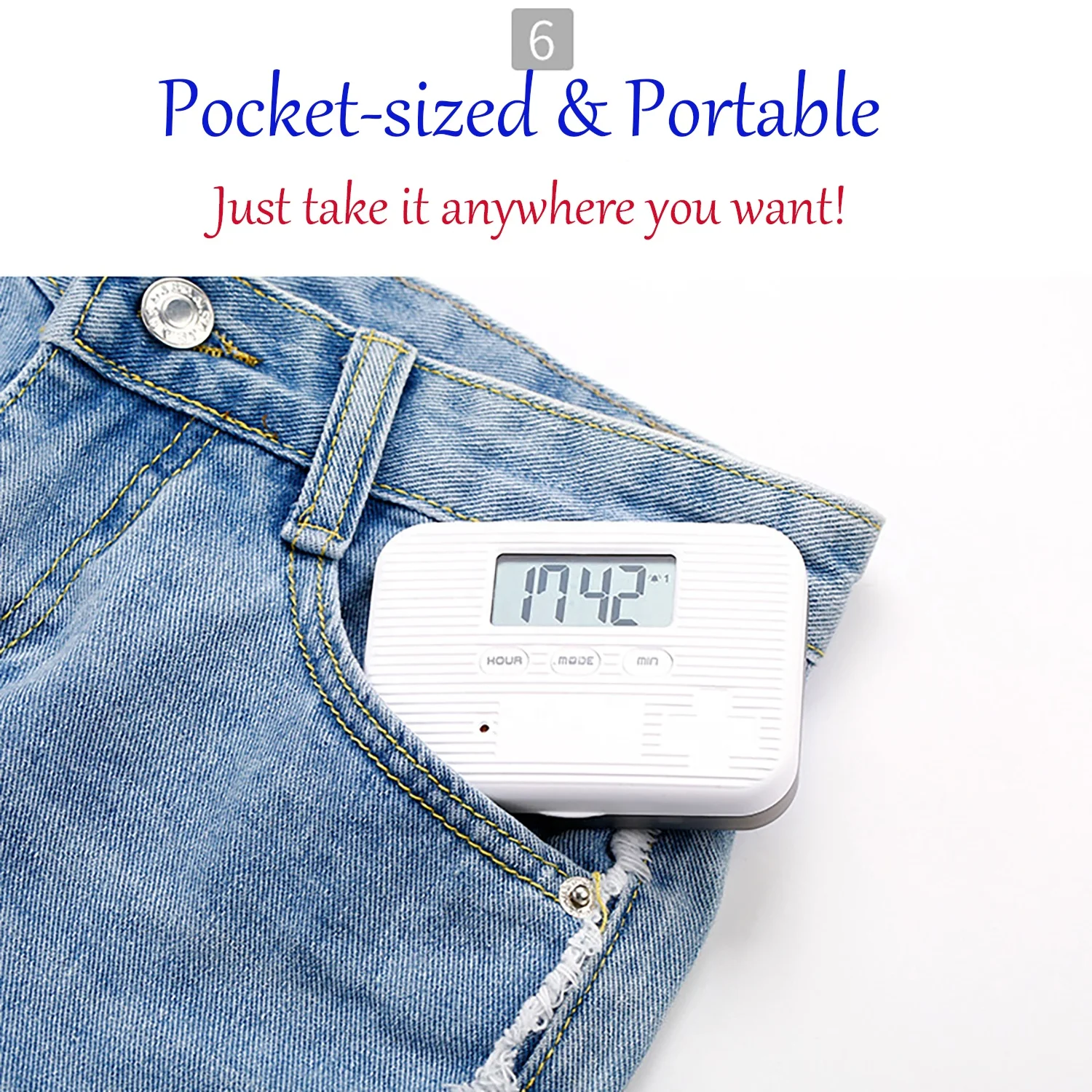 LCD Digital Pill Box Timer with Electric Alarm Mini Weekly Pill case Organizer Medicine Pill Box case