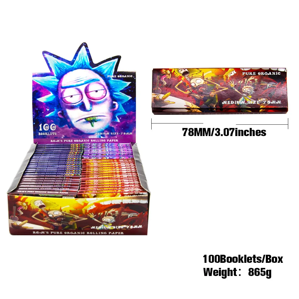 A Wholesale Custom Gold Pink Rolling King Size Paper Box Smoking