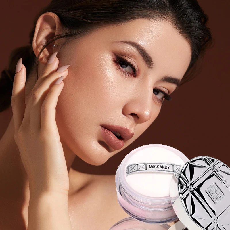 Loose powder invisible pores brightening skin color makeup setting powder cosmetics private brand support OEM