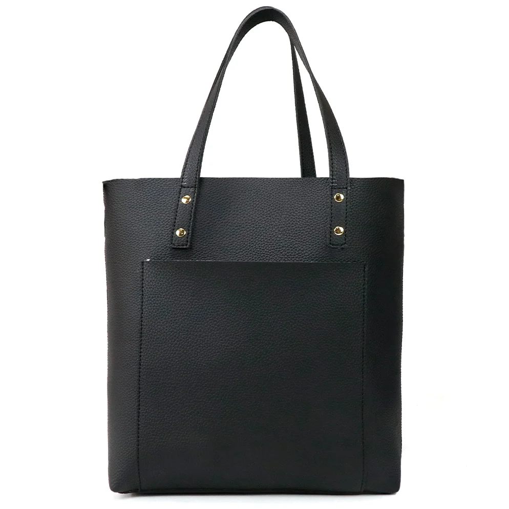 Large capacity solid color PU Pitot bag 2024 new fashion soft leather underarm bag trend personality college student class bag