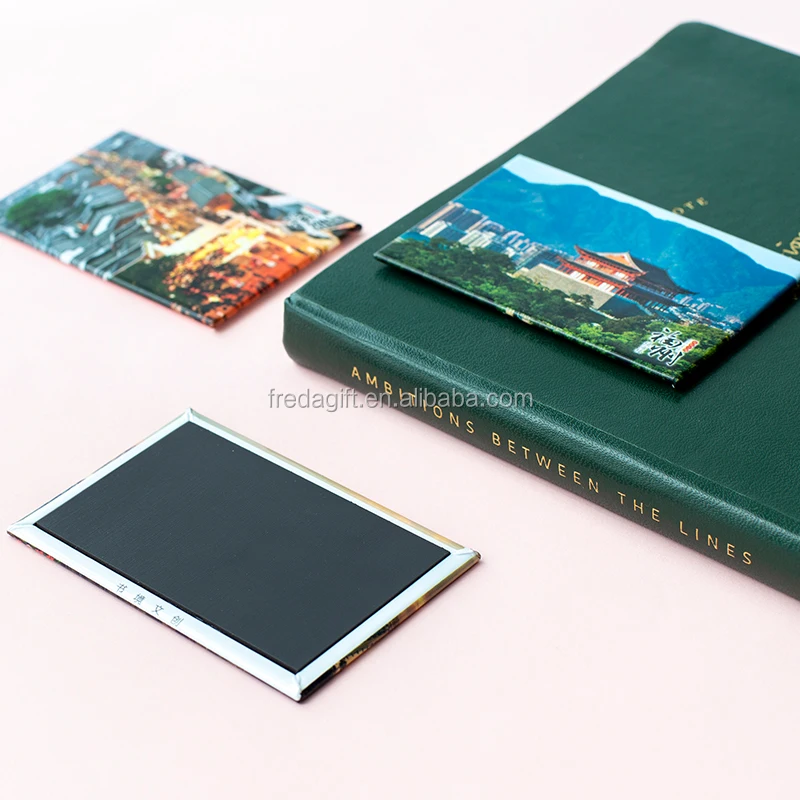 Custom scenic spot tin paper fridge magnets promotion gift
