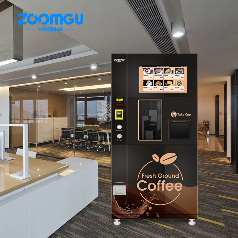  Zoomgu OEM ODM торговый автомат для свежемолотого кофе свежемолотый
