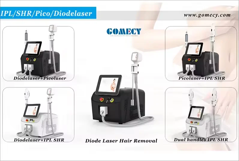 GOMECY Q-Switched Nd Yag Laser 755nm 808nm 1064nm Tattoo Spot Removal 10.4 inch TFT Screen Beauty Machine Portable