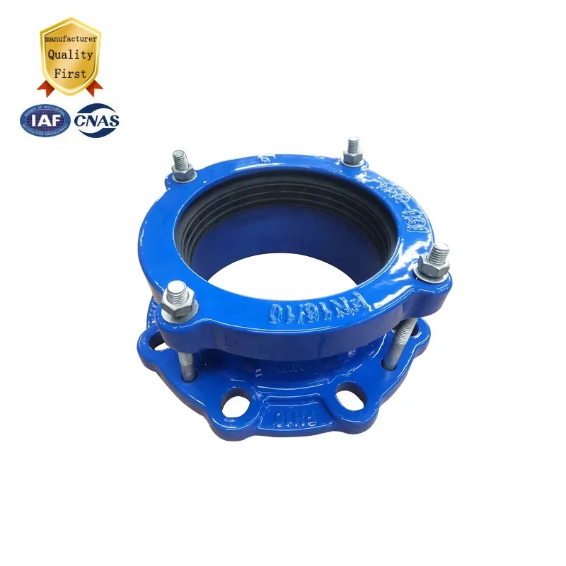 Chinese manufacturers sale ductile iron pipe upvc pipe PN16 DN100 universal flange adaptor price