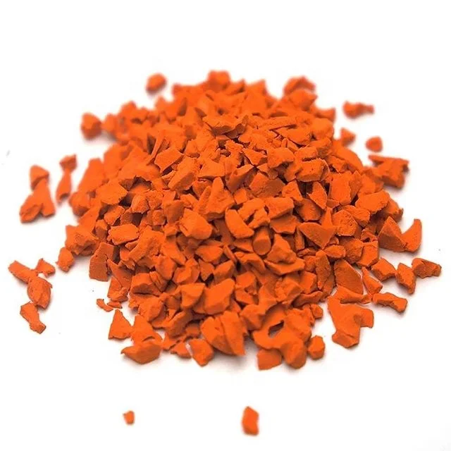 Eco friendly Various Color rubber granules crumbs epdm 1-3mm for playground rubber surace