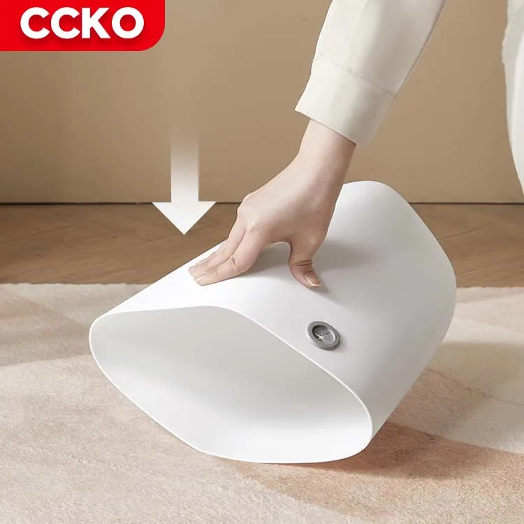 CCKO Прочный Крытый белый отель современный 2 1 галлон 8 л мусорное ведро для ванной комнаты пластиковый кухни