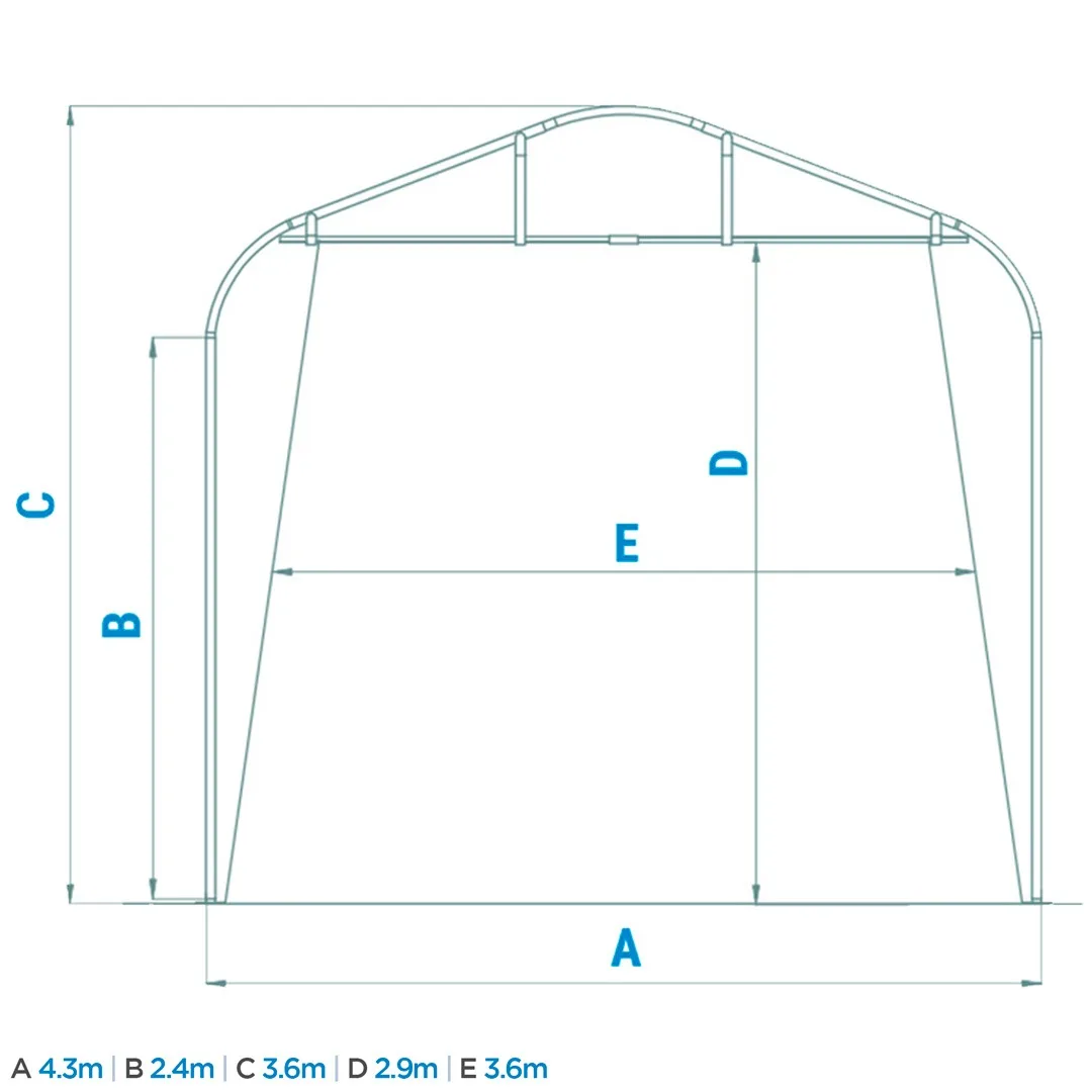 Top Quality Customizable Portable Galvanized Steel Steel Structure Dome Tent With Sliding Door For Sale