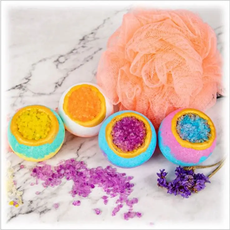 XBY Set Gift Organic Bomb Vegan Natural Wholesale Fizzy 4 Hot Crystal Bathbombs Private Label Candle Luxury Sets Kids Bath Bombs