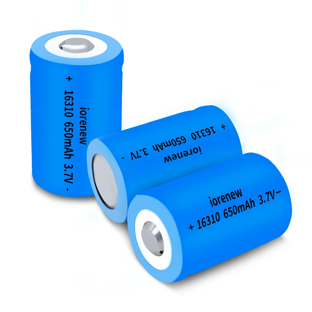 China Direct Best Sale Price Wholesale ICR16310 650mAh 3.7V rechargeable Lithium ion battery