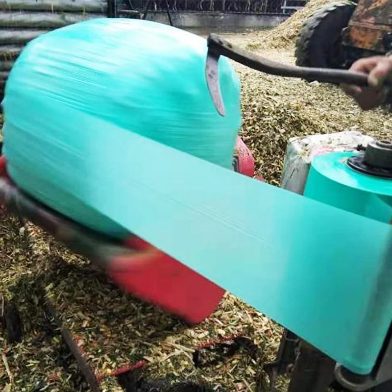 Silage Wrap Film LDPE Stretch Wrap Film Roll  for Silage Grass Bale Wrap Film