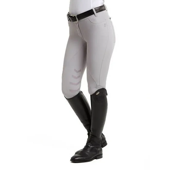 
OEM custom ladies silicone leggings white horse riding breeches 