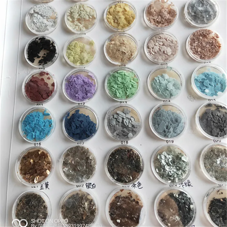 Real stone paint with natural composite rock flakes shell color flakes exterior wall decoration paint art granite paint dyeing