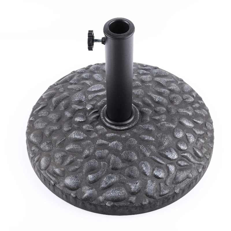 Modern Square Garden Umbrella Stylish Plastic Cantilever Base for Outdoor Patio or Park Apartment Furniture