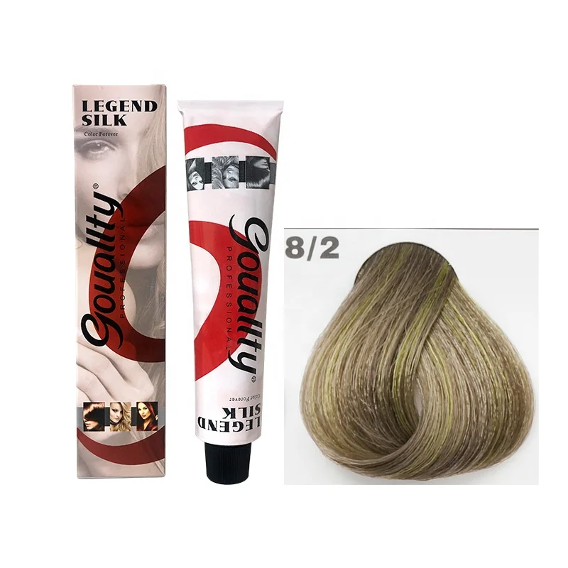 Excellent light blonde 9/2  color with gray coverage and easy dye hair color Legend Silk hairdye professional salon hair dye