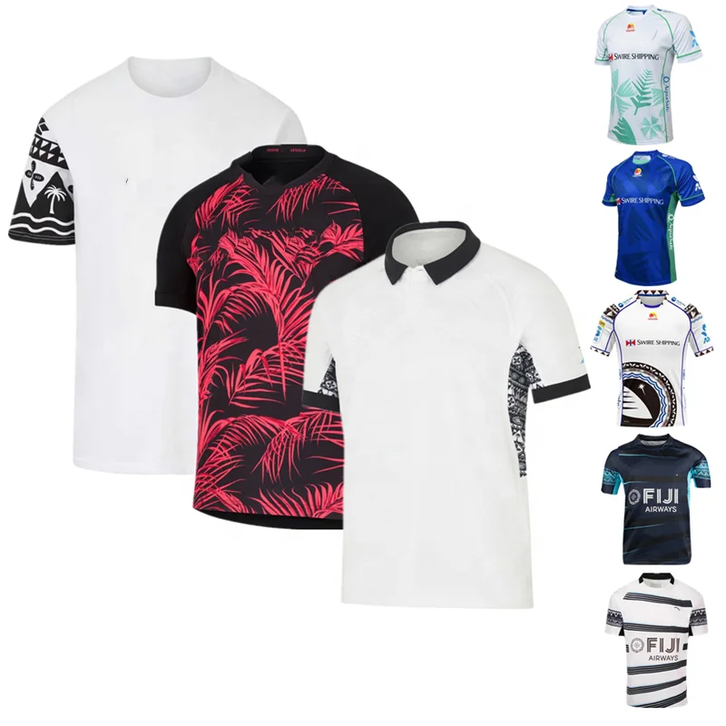 23/24 Wholesale Sublimation Custom Cheap FIJI Rugby Jerseys