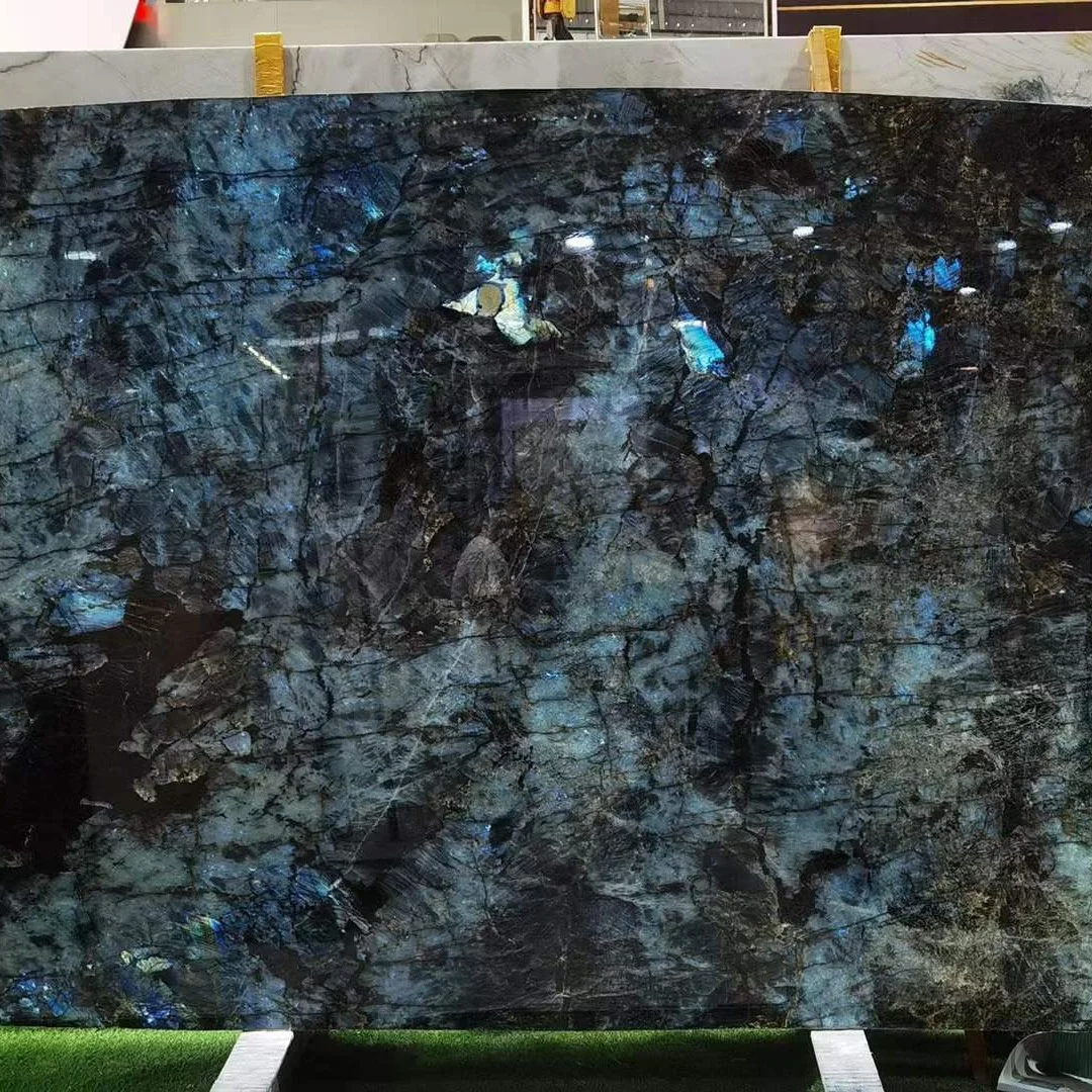 Luxury Stone blue marble tombstone blue bahia marble Decorative blue and silver marble pillow covers for sale