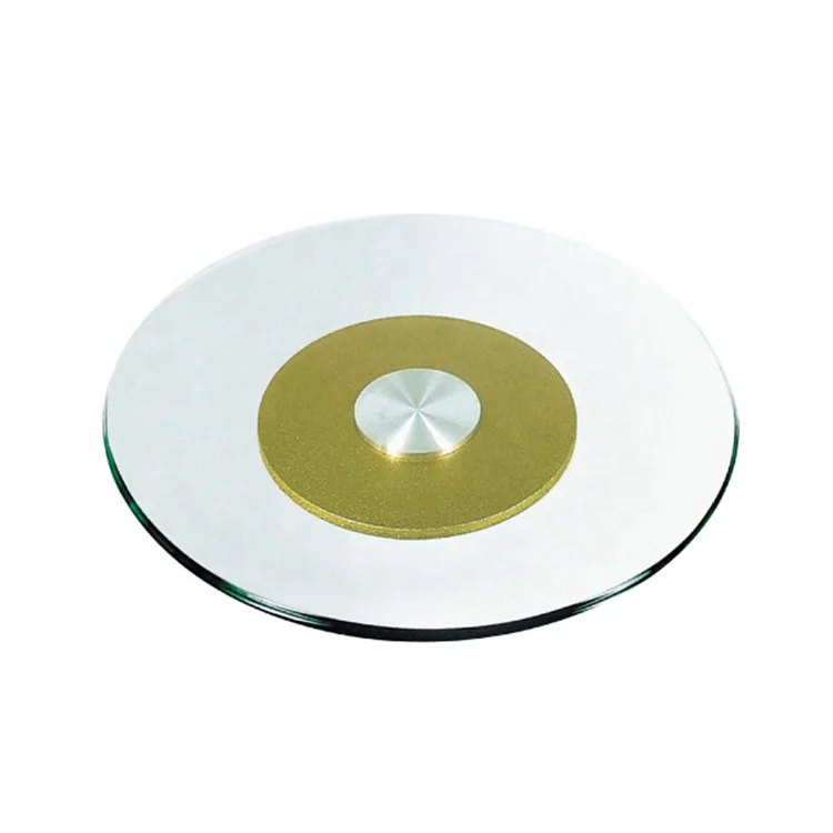 
36 inch organizer wedding tempered glass lazy susan dining turntable with rotary tray 
