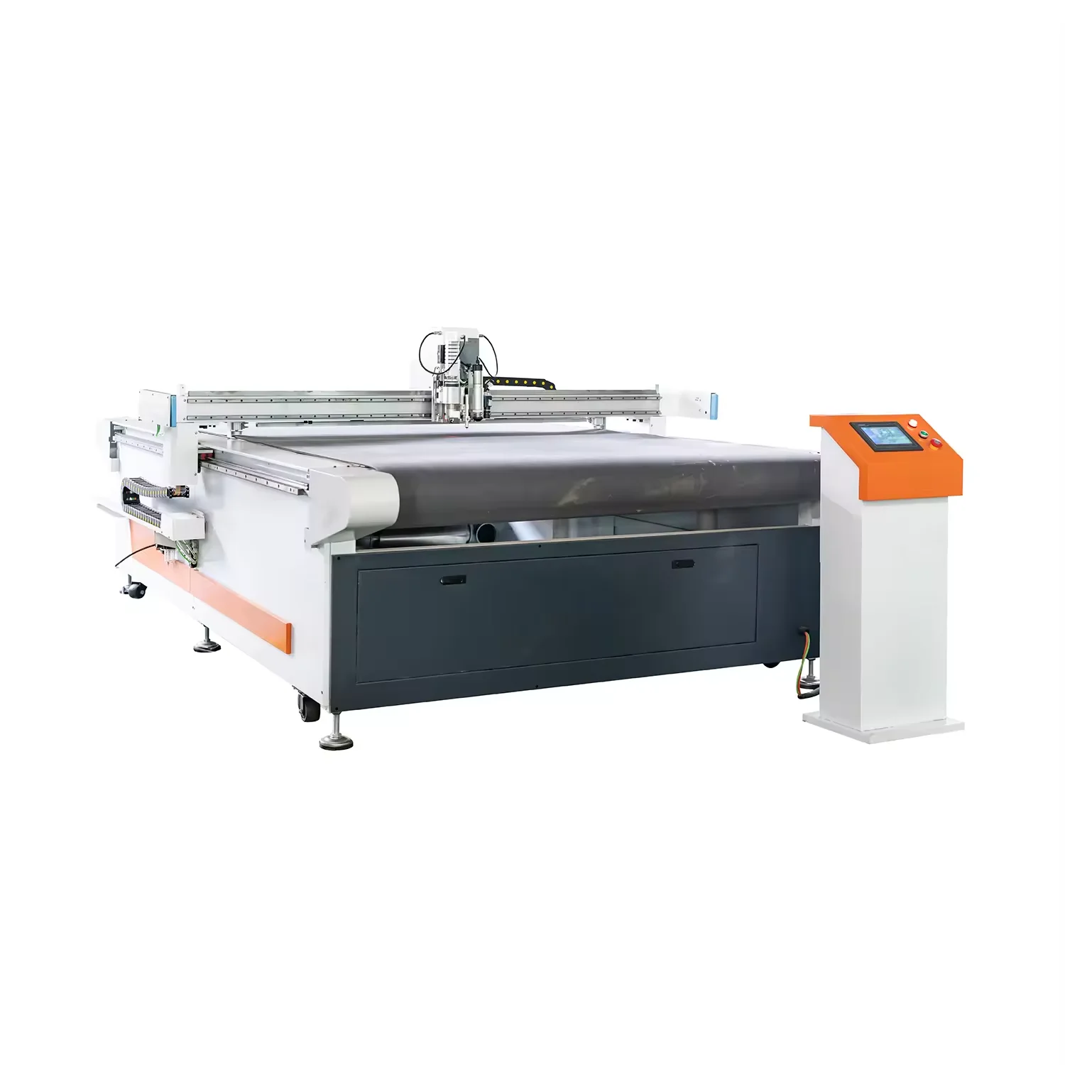 PVC PU Leather Flexible Material Round Knife Vibrating Knife Cutting Machine Garment Fabrics Vibrating Knife Cutting Machine