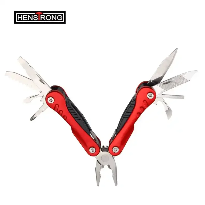 12-in-1 Mini Multi-Function Multipurpose Folding Pocket Pliers DIY Grade Steel Hand Tool with Blade and Screwdriver