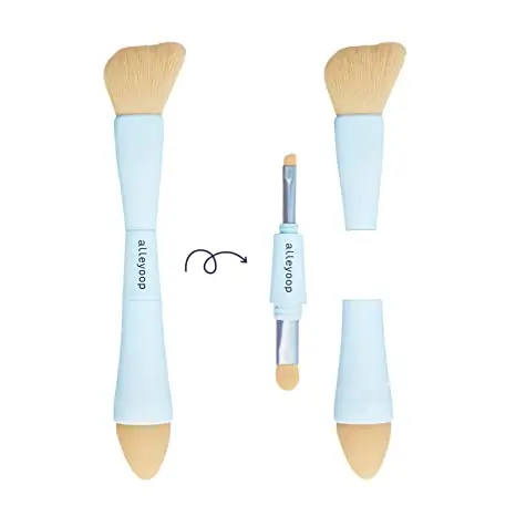 2023 Alleyoop Multi-Tasker 4-in-1 Makeup  mermaid brush make up edge eyebrow brush set professional Brush makeup tools