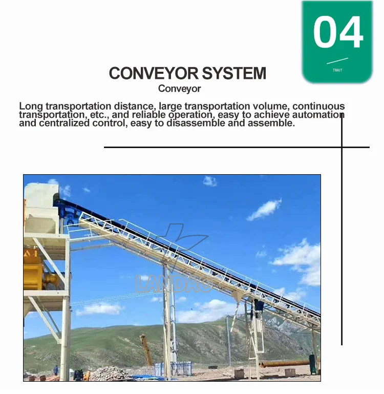 HZS90 Fixed Precast Belt Conveyor Wet Mix Concrete Batching Plant