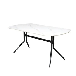 Wholesale design home restaurant furniture white sintered stone dining table for sale