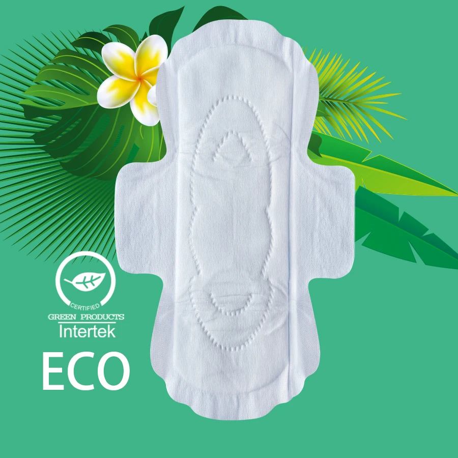 Niceday Organic Menstrual Pads Feminine Hygiene Biodegradable Pads with Wings, Regular Absorbency,10pcs/box