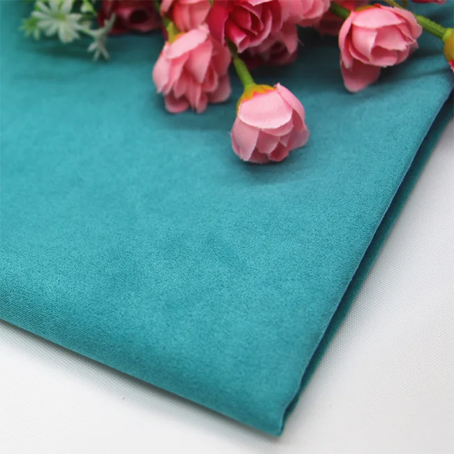 wholesale polyester upholstery suede sofa fabric for furniture textile
