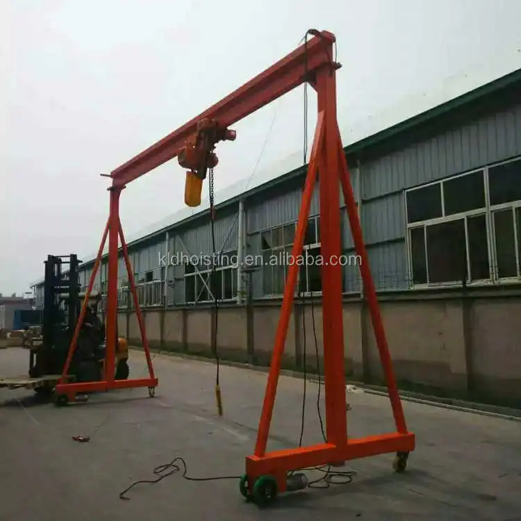 Electric Gantry Crane with Remote Control Lifting, High Quality Cable and Wire Gantry Lifts Customizable