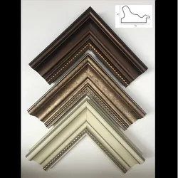 Wholesales multi style European Decorative Colorful Painting Patina Antique Canvas Art Photo Picture Frame PS Moulding