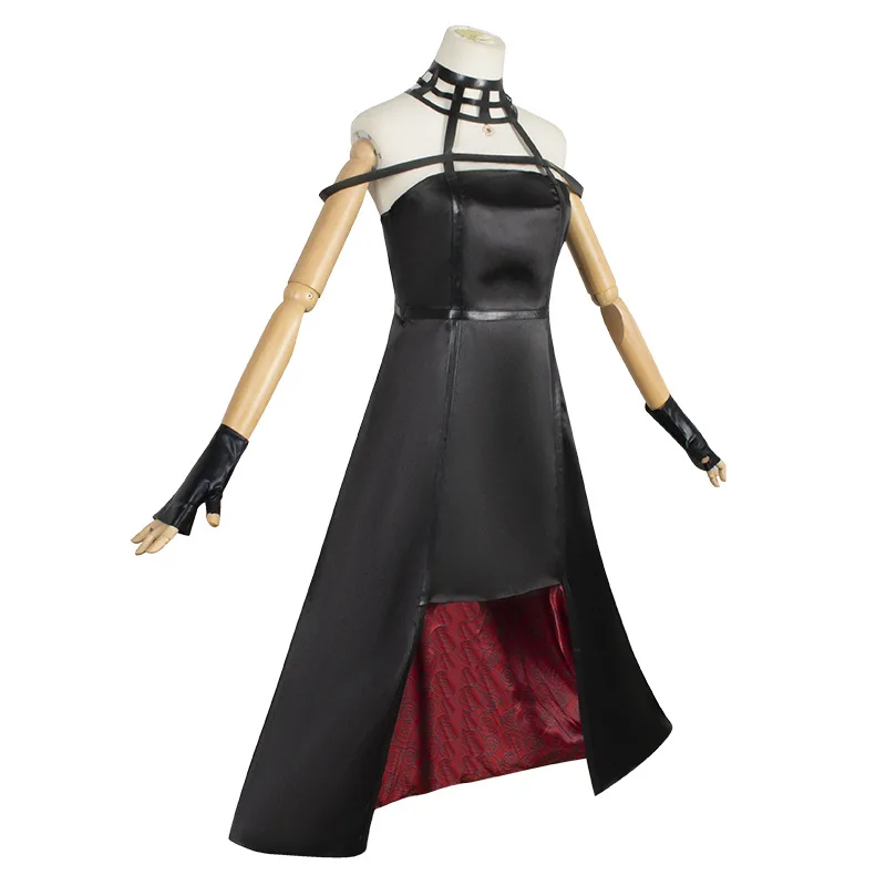 Anime Spy X Family Yor Forger Cosplay Costume Wig Dress Suit Black Red Skirt Set Yor Briar Earring Long Hair Women Clothes Party