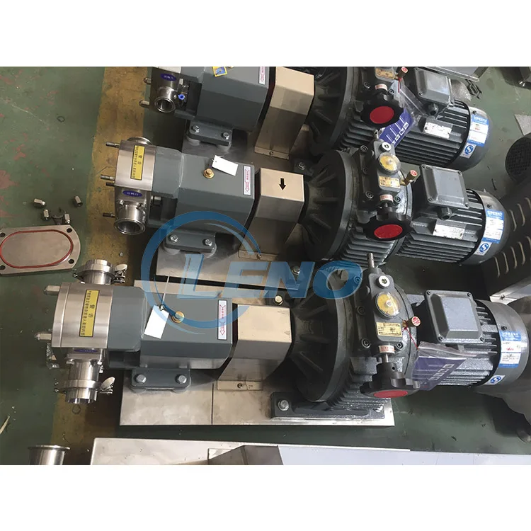 LENO Food Grade Rator Lobe Liquid Fruit Juice Transfer Pump By Electric