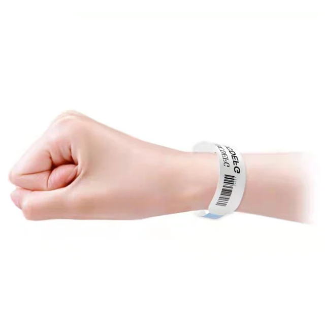 Custom Disposable RFID Cashless Wristband ticket to ride board game Paper NFC Bracelet for hospital or events