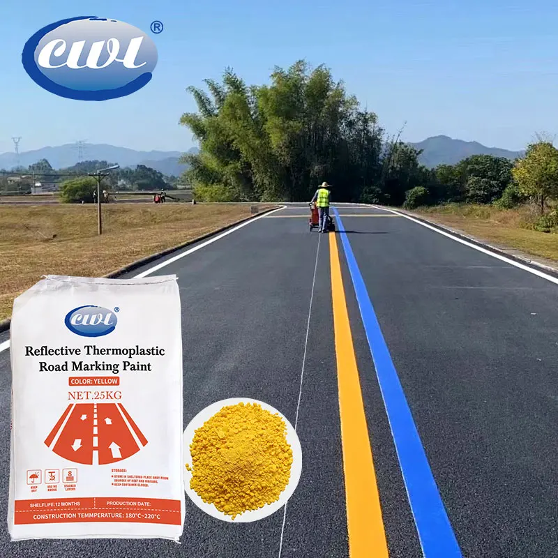 Fast delivery thermoplastic powder paint supplier white road marking paint mechanical thermoplastic paint