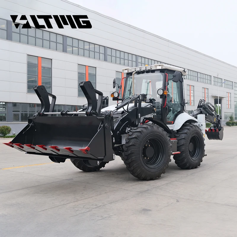 LTMG New 2.5 Ton Backhoe Wheel Loader Tractor with Front Loader and 4x4 Backhoe Loader for Sale