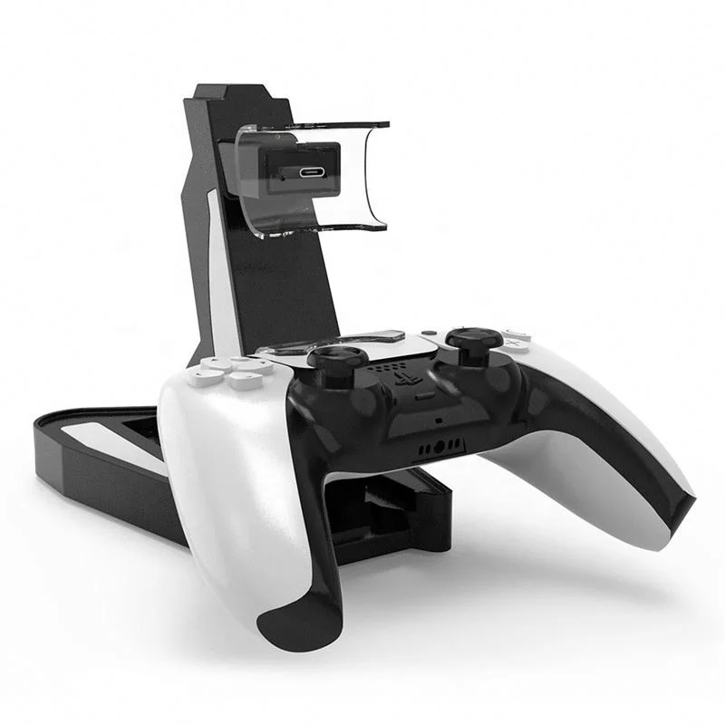 
Dual PS5 Charging Dock Station Stand Charger for Sony PlayStation PS5 Console Charging Dock for Gamepad Charger PS5 