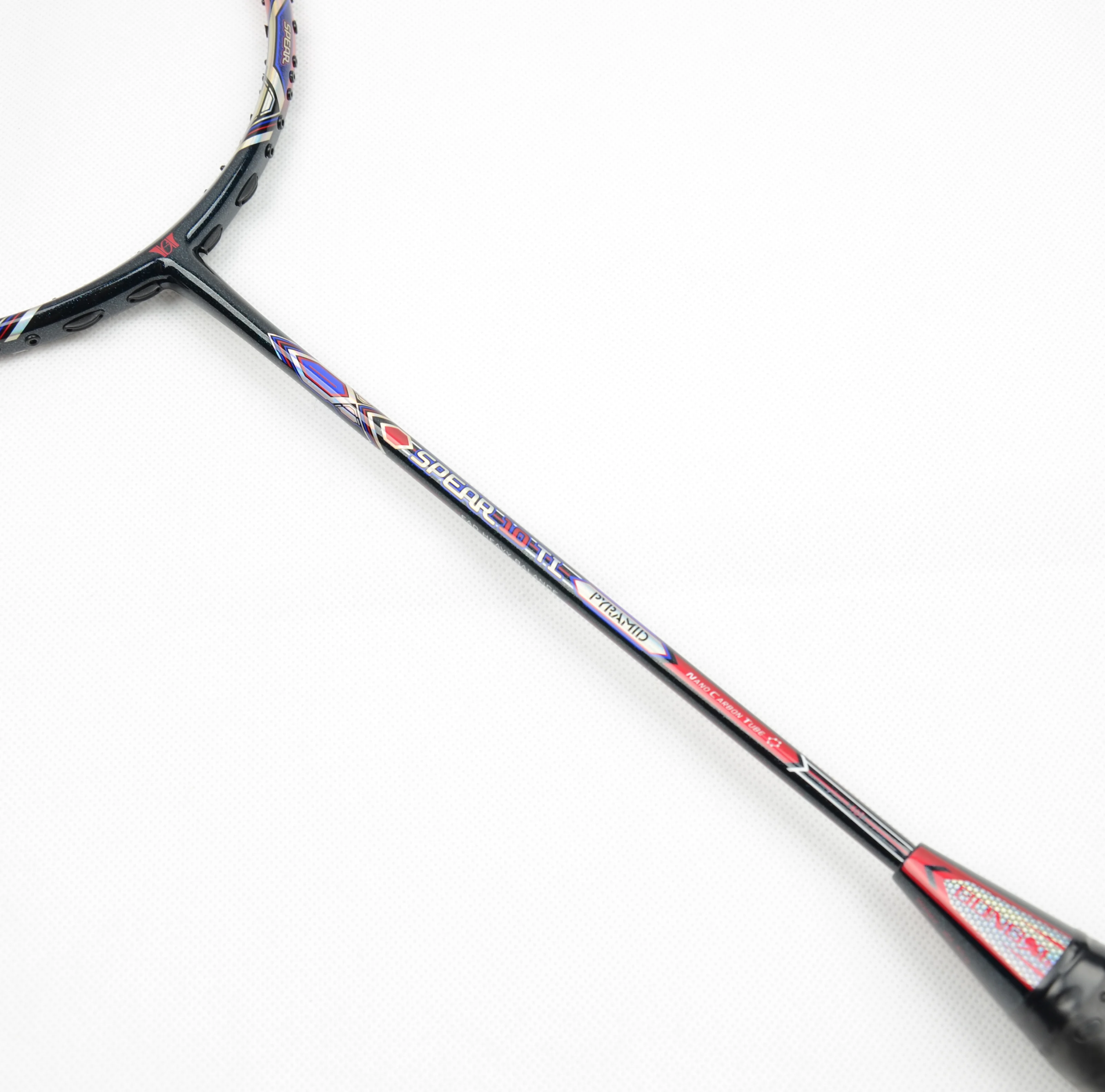 hot sale 100% graphite carbon frame 24T NANO CARBON High Modulus Graphite Badminton Racket with lawntex badminton string