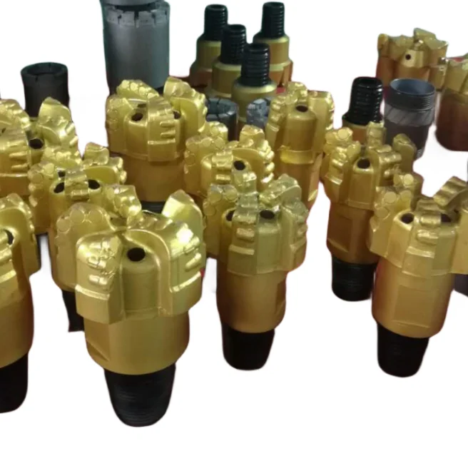 Geotec Wuxi CROWN matrix type quality assurance 123mm Non-coring PDC bit oil and gas drilling geological exploration machine